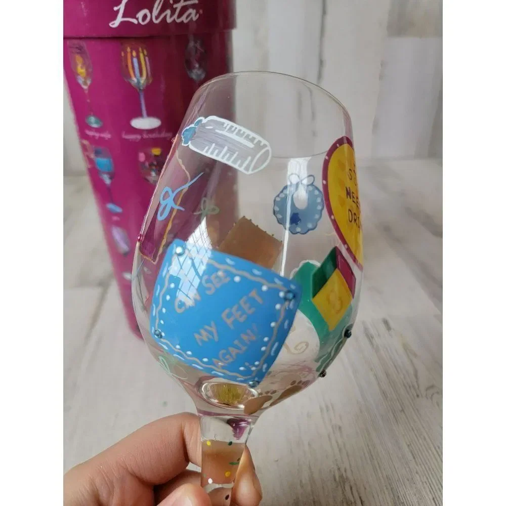 Lolita new‎ mommy wine glass baby parent mom drinkware